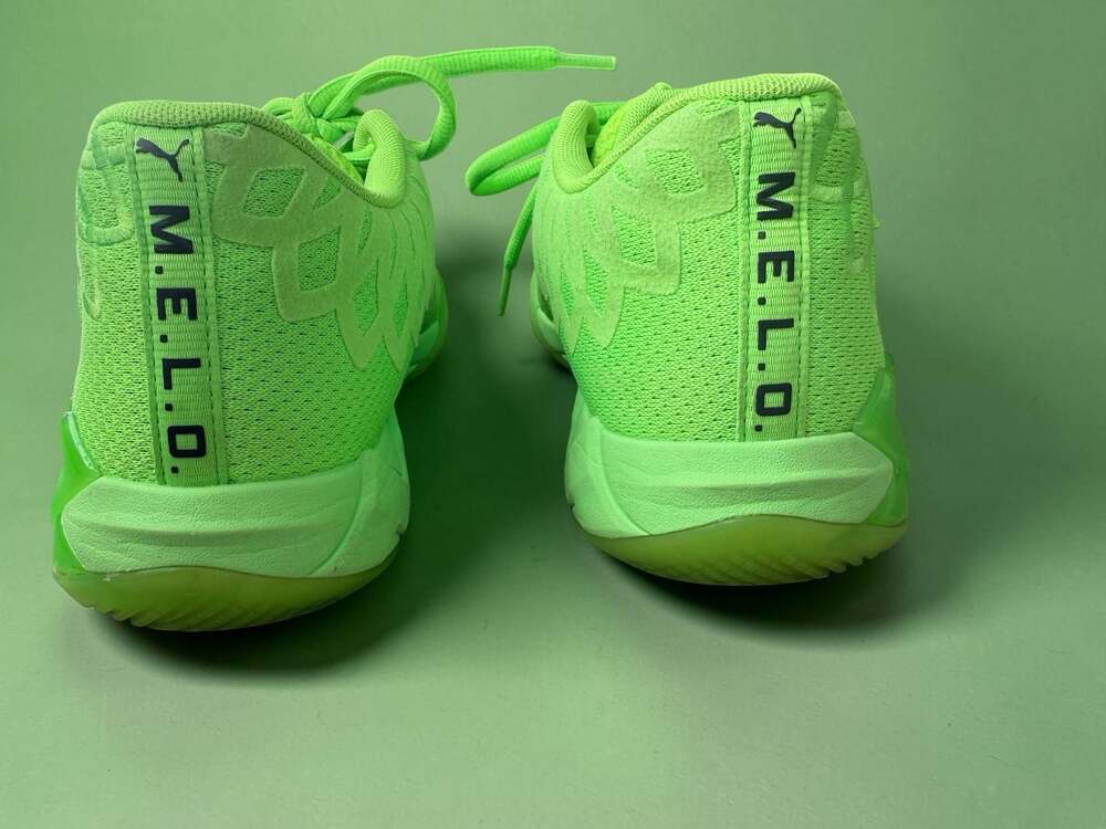 Puma MB.01 Lo LaMelo Ball Green Gecko Neon Volt Basketball Shoes Men’s Size 9 - Picture 5 of 11
